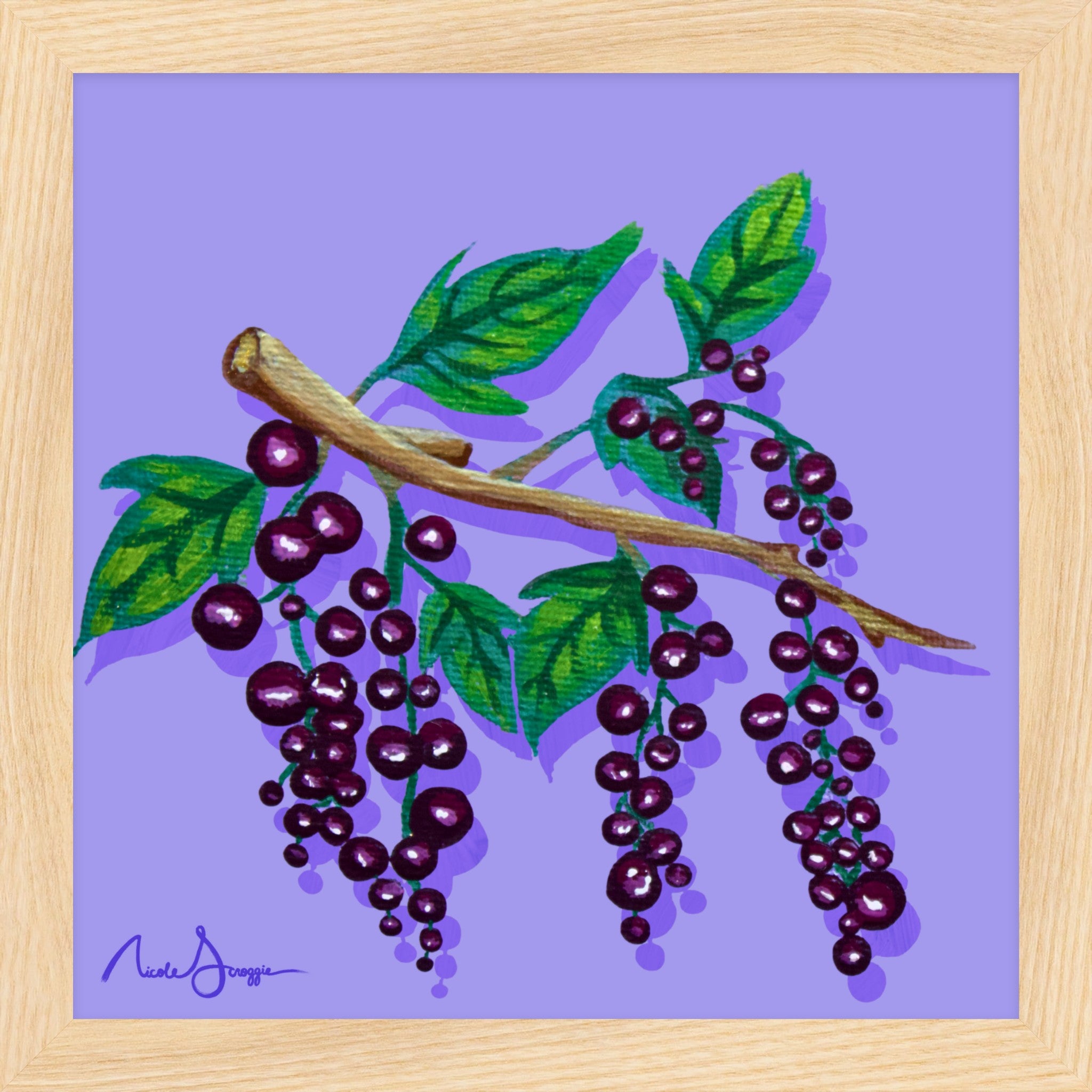 Black Currants Still Life Fine Art Print