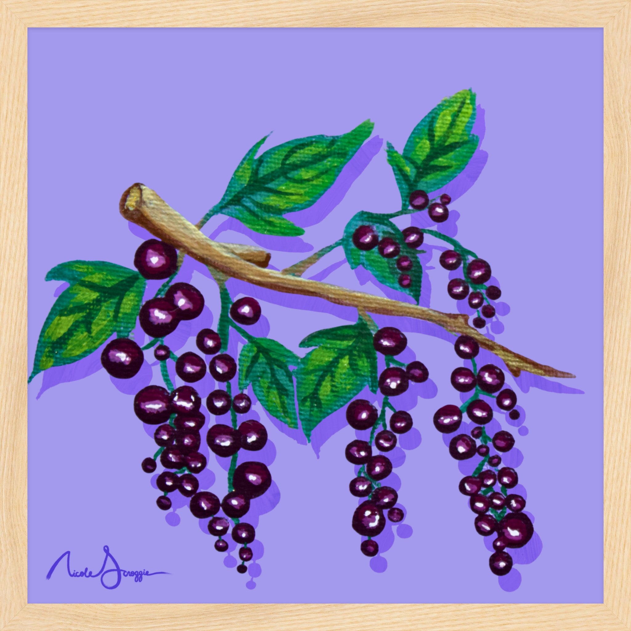 Black Currants Still Life Fine Art Print
