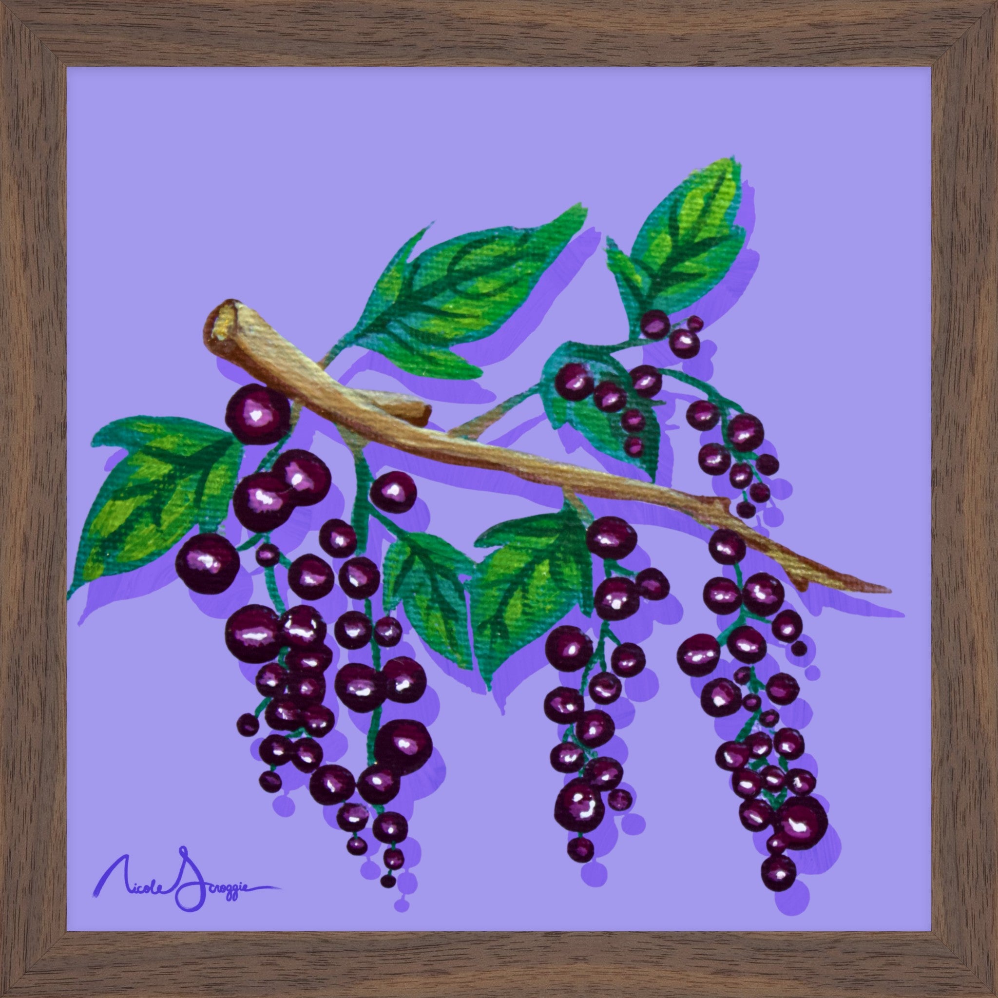Black Currants Still Life Fine Art Print