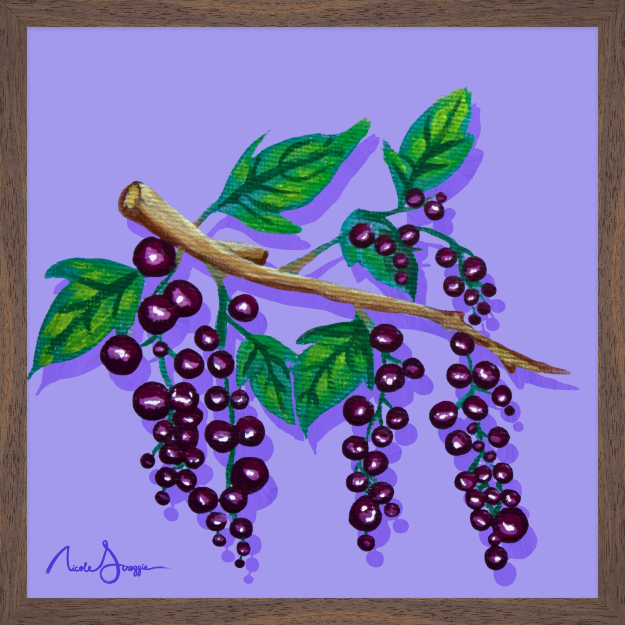 Black Currants Still Life Fine Art Print