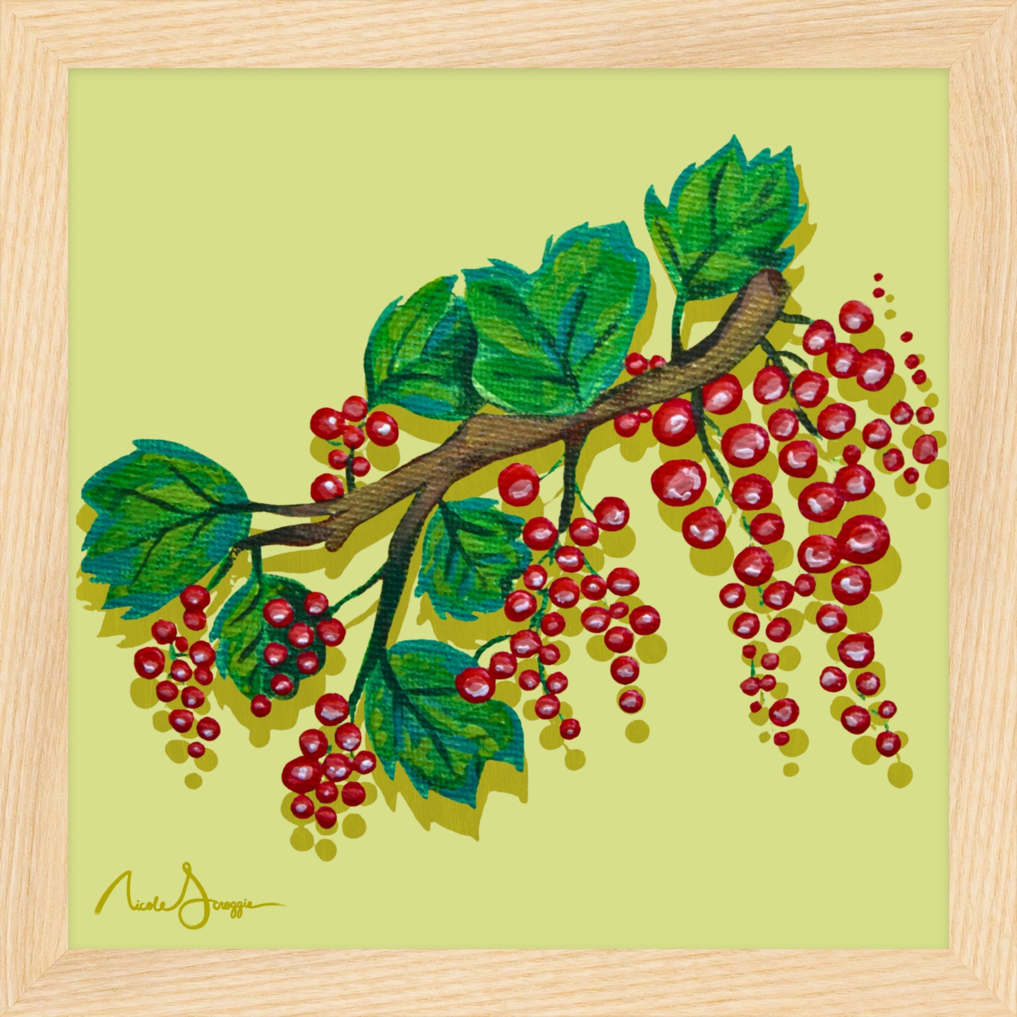 Red Currants Still Life Fine Art Print