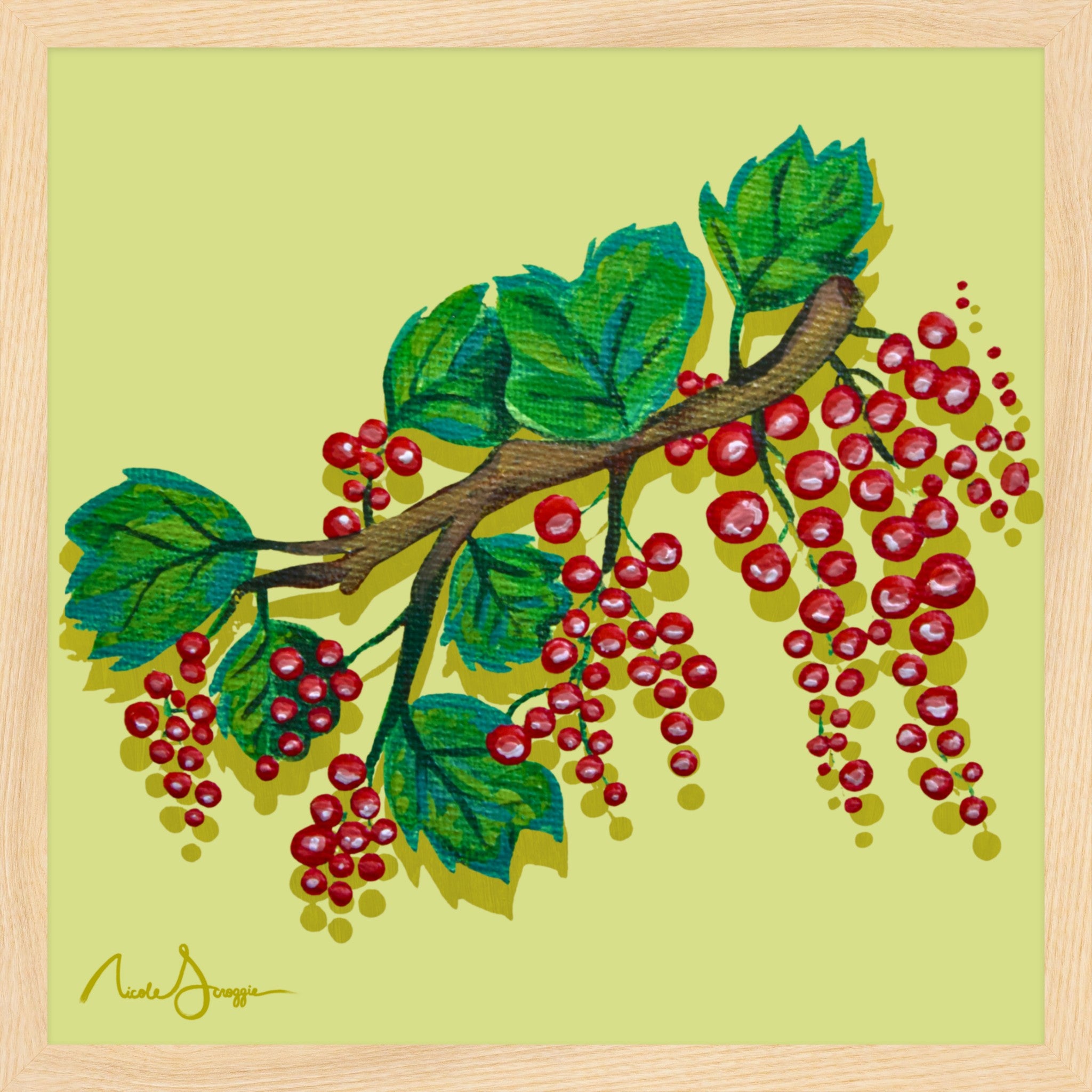 Red Currants Still Life Fine Art Print