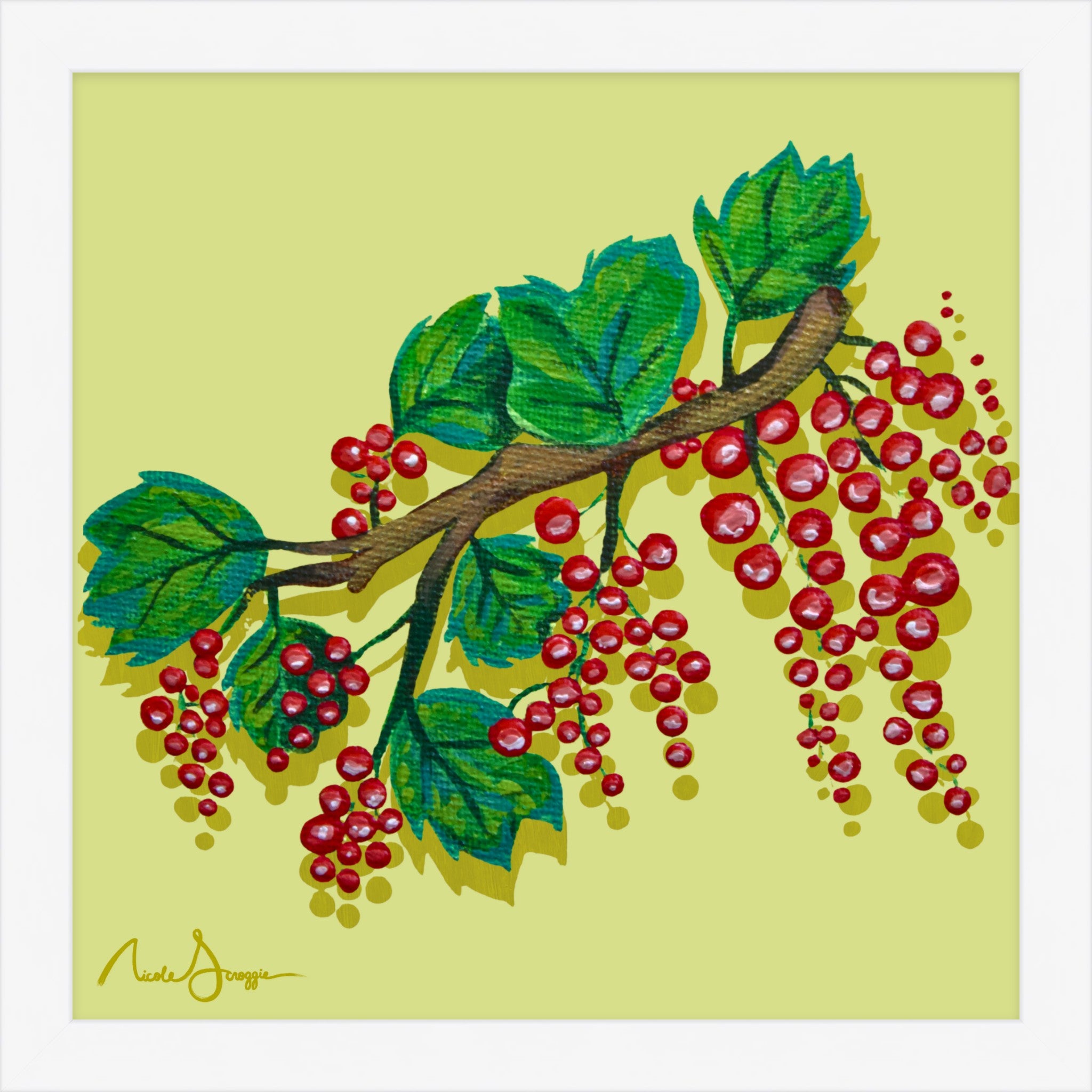 Red Currants Still Life Fine Art Print