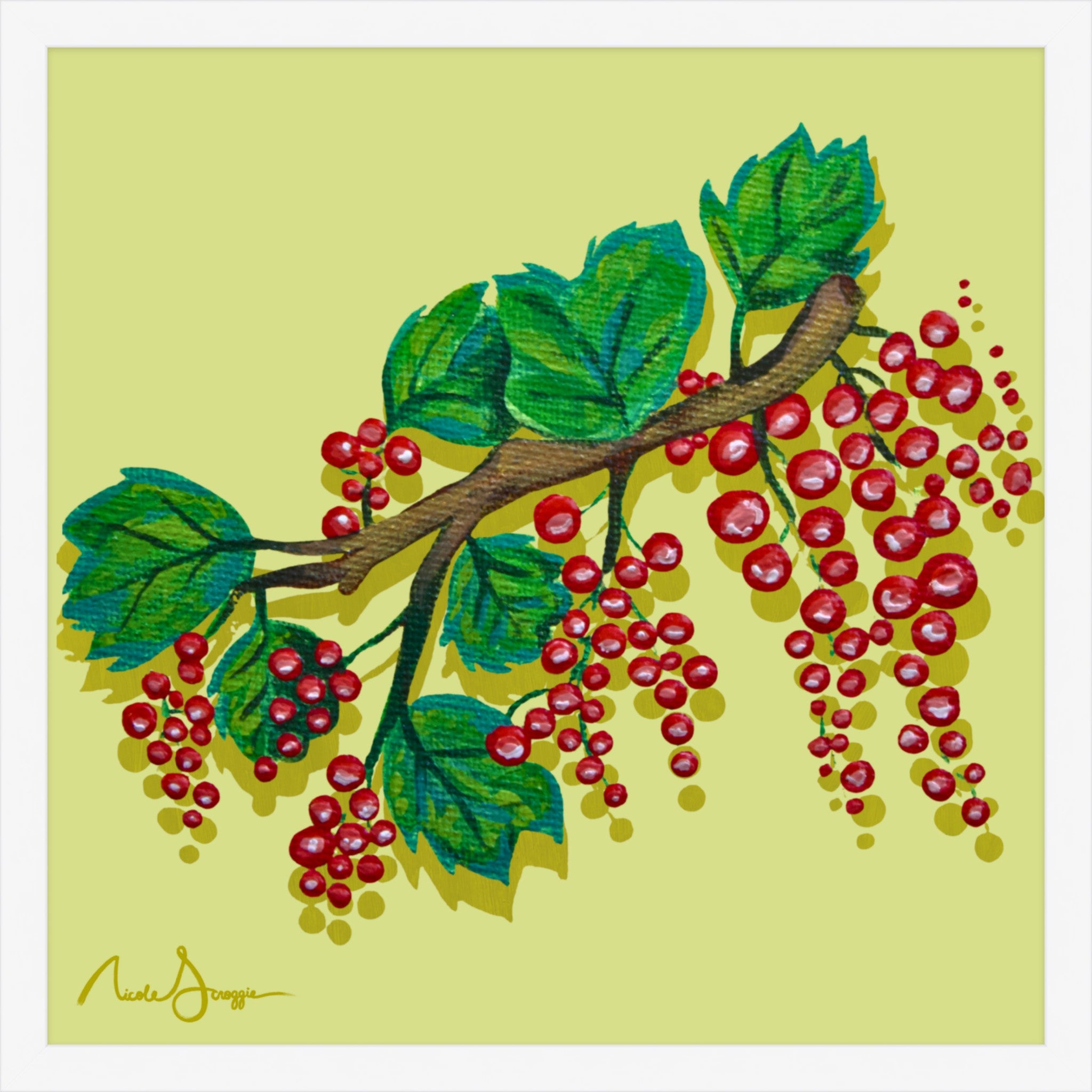 Red Currants Still Life Fine Art Print