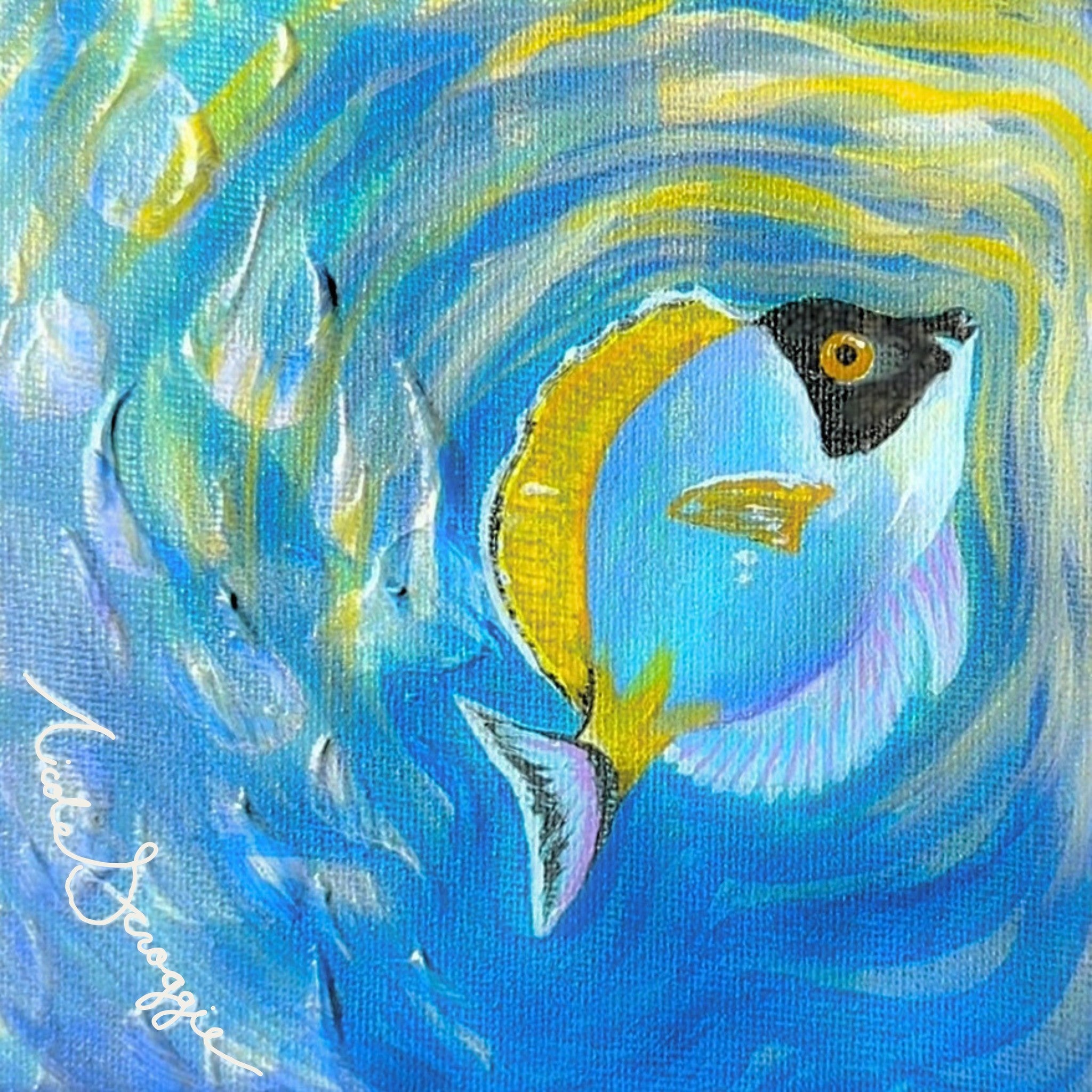 Powder Blue Tang Fine Art Print