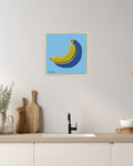 "Banana Still Life" Fine Art Print Kitchen Artwork Pop Art Food Print Playful Minimal Foodie Decor