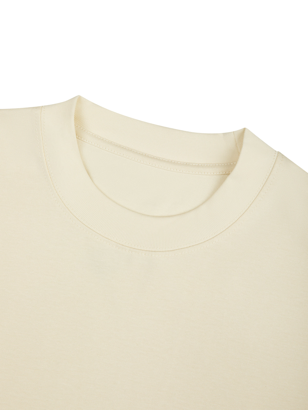 Detail shot of the heavyweight cotton fabric on the Florida Girl Oversized T-Shirt.
